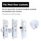 elox Storefront Zinc Mortise Keyed Cylinders for Adams Rite Commercial Storefront Door Lock Single Packed in Aluminum Finish