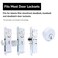 elox Storefront Zinc Mortise Keyed Cylinders for Adams Rite Commercial Storefront Door Lock Single Packed in Aluminum Finish