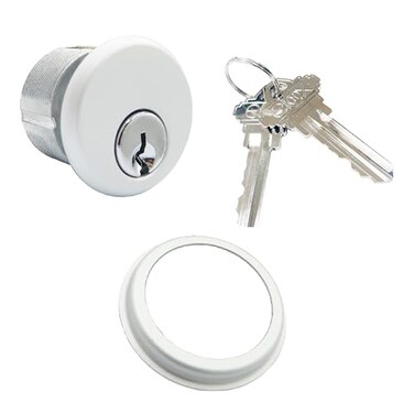 elox Storefront Zinc Mortise Keyed Cylinders for Adams Rite Commercial Storefront Door Lock Single Packed in Aluminum Finish