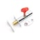 MroMax 12mm047 Dia Cylinder Core Cold Rolled Steel and Copper Hidden Tubewell Key Mortise Lock 1Pc