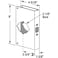 PRIME-LINE PrimeLine MP9452 Lock and Door Reinforcer 138 in x 234 in Stainless Steel Natural Finish Finish Single Pack