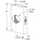 PRIME-LINE PrimeLine MP9452 Lock and Door Reinforcer 138 in x 234 in Stainless Steel Natural Finish Finish Single Pack