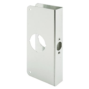 PRIME-LINE PrimeLine MP9452 Lock and Door Reinforcer 138 in x 234 in Stainless Steel Natural Finish Finish Single Pack