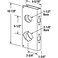 PRIME-LINE PrimeLine U 9931 Brass Lock and Door Reinforcement Plate for 134 In Thick Doors Brass Finish Single Pack