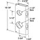PRIME-LINE PrimeLine U 9931 Brass Lock and Door Reinforcement Plate for 134 In Thick Doors Brass Finish Single Pack