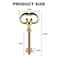 VIDABTE Roll Top Desk Antique Brass Plated Hollow Lock KeyKY8 D1902 ROLL TOP Desk Lock Key for Desk Replacement Magnum Antique Brass Plated Keys2 pcs