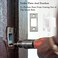 VEEBELL Stainless Steel Deadbolt Strike Plate Square Round Corner Backplate 1 x 214 with dustbox and 6 Screws 3 Pack Stainless Steel