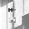 Tidorlou Door Lock Latch for Home Hotel SecurityBrushed Finish Stainless Steel Door Chain LockUSwing Locks Front Door Locks for Kids Black