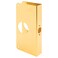 Defender Security PrimeLine U 9549 Brass Lock and Door Reinforcement Plate for 138 In Thick Doors Brass Finish Single Pack