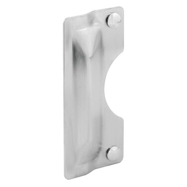 PRIME-LINE PrimeLine U 9496 Latch Guard Plate Cover Protect Against Forced Entry Easy to Install on OutSwinging Doors Stainless Steel Single Pack 3 in x 7 in