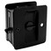 Designers Impressions Matte Black Pocket Door Privacy Lock 53850