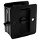 Designers Impressions Matte Black Pocket Door Privacy Lock 53850