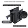 HOME MASTER HARDWARE Privacy Pocket Door Lock Pull Replace Damaged Or Old Sliding Door Locks Premium Quality Solid Brass Matte Black Pocket Door Hardware 234x212for 138 Thickness Door 1 Pack