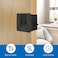 JUBEST Privacy Pocket Door Lock with Pull Install Quickly and Easily Replace Old or Damaged Sliding Door Locks 22332x212 for 138 to 147 Thickness Door Black