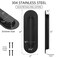 Malimali 6 Inch Oval Black Pocket Door Pull Stainless Steel Finger Flush Pulls for Closet Sliding Barn Door Handle Hardware 2 Pack