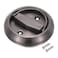 PATIKIL Recessed Sliding Door Pulls Handles 304 Stainless Steel Round Hidden Closet Finger Flush Knob with Screws for Door Drawer Wardrobe Grey