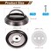 PATIKIL Recessed Sliding Door Pulls Handles 304 Stainless Steel Round Hidden Closet Finger Flush Knob with Screws for Door Drawer Wardrobe Grey