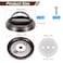 PATIKIL Recessed Sliding Door Pulls Handles 304 Stainless Steel Round Hidden Closet Finger Flush Knob with Screws for Door Drawer Wardrobe Grey