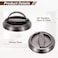 PATIKIL Recessed Sliding Door Pulls Handles 304 Stainless Steel Round Hidden Closet Finger Flush Knob with Screws for Door Drawer Wardrobe Grey