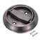 PATIKIL Recessed Sliding Door Pulls Handles 304 Stainless Steel Round Hidden Closet Finger Flush Knob with Screws for Door Drawer Wardrobe Grey