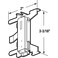 PRIME-LINE PrimeLine N 6553 SnapIn Closet Door Guide Bottom Mount Left and Right Hand Cox Doors 2Piece Stamped Steel Housing and Nylon Guide Insert Single Pack