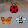 JJDOU Flexible Screen Door MagnetsScreen Door Protector PatchButterflies Bees Ladybugs 6Pcs 3 Sets for Keeping People and Pets Safe and Cover Up Small Holes in Screens