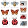 JJDOU Flexible Screen Door MagnetsScreen Door Protector PatchButterflies Bees Ladybugs 6Pcs 3 Sets for Keeping People and Pets Safe and Cover Up Small Holes in Screens