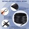 LEIFIDE Flat Screen Spline 0315 Width Vinyl Window Screen Spline with Rolling Tool Black Flat Bottom and Curved Top Edge Repair Kit for Installing Window Patio Door100 ft