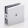 NovaNectar Brass Glass Clamp Holein Fixed Panel UClampSquare Screen Door Hardware for Bathroomfor 516 to 12 8 to 12 mm Tempered Glass Chrome
