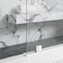 NovaNectar Brass Glass Clamp Holein Fixed Panel UClampSquare Screen Door Hardware for Bathroomfor 516 to 12 8 to 12 mm Tempered Glass Chrome