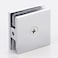 NovaNectar Brass Glass Clamp Holein Fixed Panel UClampSquare Screen Door Hardware for Bathroomfor 516 to 12 8 to 12 mm Tempered Glass Chrome