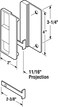 PRIME-LINE PrimeLine A 150 Black Plastic Mortise Style Screen Door Latch and Pull for Jim Walters Single Pack