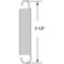 PRIME-LINE PrimeLine SP 9608 Extension Spring Spring Steel Construction NickelPlated Finish 0047 GA x 716 In x 212 In Closed Single Loop 2 Pack