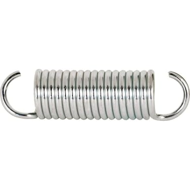 PRIME-LINE PrimeLine SP 9608 Extension Spring Spring Steel Construction NickelPlated Finish 0047 GA x 716 In x 212 In Closed Single Loop 2 Pack