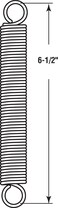 PRIME-LINE PrimeLine SP 9631 Extension Spring Spring Steel Construction NickelPlated Finish 0091 GA x 34 In x 612 In Closed Single Loop Single Pack