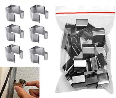 OMCCXO Screen Clips for rescreeningInstaller Clips Screen Retainer Clips for Patio and Garage Window Screen Installer Clips 20 Pack