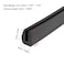 uxcell Edge Trim U Seal Black Rubber Plastic U Channel Edge Protector Fits 132 116 Edge 10 Feet Length
