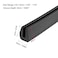 uxcell Edge Trim U Seal Black Rubber Plastic U Channel Edge Protector Fits 132 116 Edge 10 Feet Length
