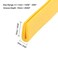 uxcell Edge Trim U Seal Yellow Rubber Plastic U Channel Edge Protector Fits 1256 364 Edge 20 Feet Length