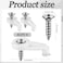 Weysat 60 Pcs Storm Window Clips with Screws Window Screen Clips Windows Screen Holder Clip for Fastens Windows Screens Door Panels