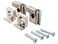 CRL Polished Chrome Plastic Lined Mirror Mounting Clips 4 Clips Per Set