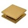 CRL SCU4SB Satin Brass Square Style HoleinGlass Fixed Panel UClamp