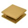 CRL SCU4SB Satin Brass Square Style HoleinGlass Fixed Panel UClamp