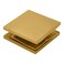 CRL SCU4SB Satin Brass Square Style HoleinGlass Fixed Panel UClamp