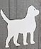 DCentral Large Family Dog Flexible Screen Vinyl Magnets DoubleSided WhiteEasier to See Decorative Helps to Stop Walking into Screens Covers Small Tears for NonRETRACTABLES Size 6 x 6