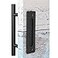 EaseLife 12 Sliding Barn Door Handles and Pulls Rustic Double Sided Hardware Set Heavy Duty Matte Black Powder Coated Finish Easy Install