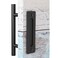EaseLife 12 Sliding Barn Door Handles and Pulls Rustic Double Sided Hardware Set Heavy Duty Matte Black Powder Coated Finish Easy Install