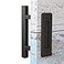 EaseLife 10 Sliding Barn Door Pull Handle with Flush Hardware Set Double Sided Heavy Duty Square Matte Black Powder Coated Finish Easy Install