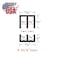 OUTWATER 18 Panel Sliding Door Track 48 Black Plastic Upper Lower Set USA Made Pack of 1 Outwater