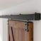 AONAYIOA 605FT Box Rail Hardware Heavy Duty Sliding Barn Door Track Aluminium Alloy Wall Mount Kit for Single Door Smoothly and Quietly Easy to Install No Door